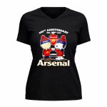 Charlie Brown and Snoopy x Arsenal FC 140th Anniversary 1886 2026 5 Womens V Neck.jpg