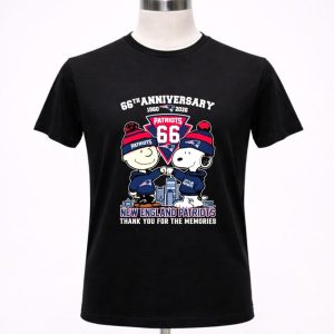 Charlie Browns And Snoopy Patriots 66th Anniversary 1960 2026 Thank You For The Memories 1 T Shirt.jpg