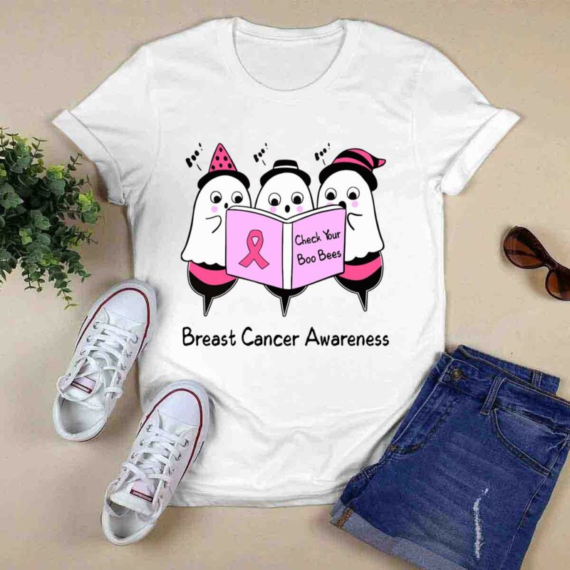 Check Your Boo Bees Breast Cancer Awareness Boo Bee Witch For Halloween 0 T Shirt