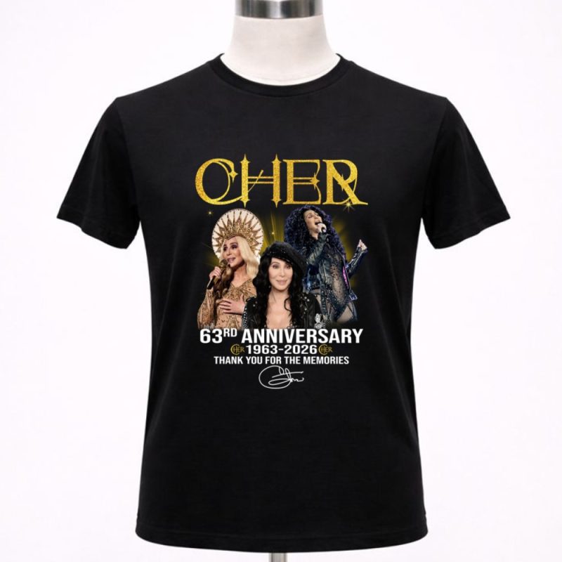 Cher 63rd Anniversary 1963 2026 Thank You For The Memories 1 T Shirt 4