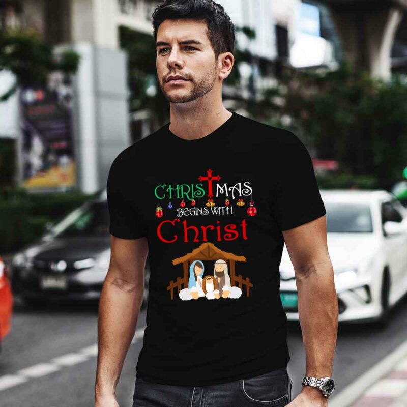 Christmas Begins With Christ 0 T Shirt