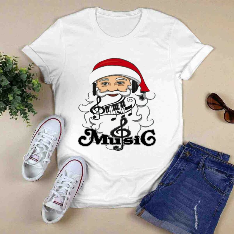 Christmas Music Santa 0 T Shirt