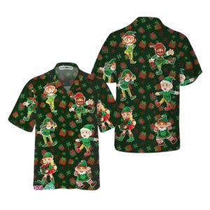 Christmas Elf Party Hawaiian Shirt