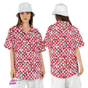 Christmas Horror Characters Lights Killers Santa Hats Hawaiian Shirt