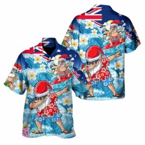 Christmas In July Santa Dab Mele Kalikimaka Hawaiian Shirt
