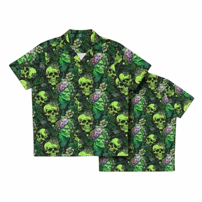 Classic frankenstein horror hawaiian shirt 1