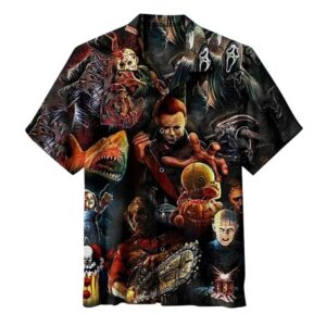 Classic Horror Characters Fright Night Hawaiian Shirt