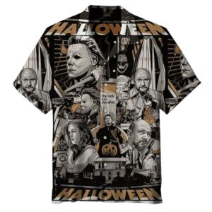 Classic Horror Movie Scenes Iconize This Halloween Hawaiian Shirt