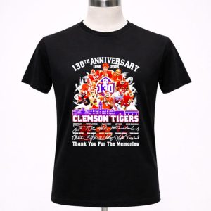 Clemson Tigers 130th Anniversary 1896 2026 thank you for the memories 1 T Shirt.jpg