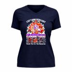 Clemson Tigers 130th Anniversary 1896 2026 thank you for the memories 9 Womens V Neck.jpg