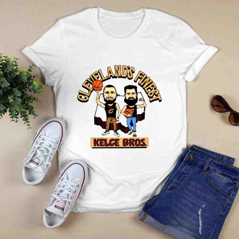Clevelands Finest Kelce Bros 0 T Shirt