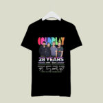 Coldplay 28 years 1996 2024 thank you for the memories signatures 1 T Shirt