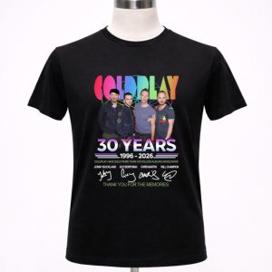 Coldplay 30 years 1996 2026 thank you for the memories signatures 1 T Shirt.jpg