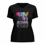 Coldplay 30 years 1996 2026 thank you for the memories signatures 5 Womens V Neck.jpg