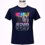 Coldplay 30 years 1996 2026 thank you for the memories signatures 6 T Shirt.jpg