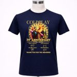 Coldplay 30th Anniversary 1996 2026 Thank You For The Memories Signatures 6 T Shirt.jpg