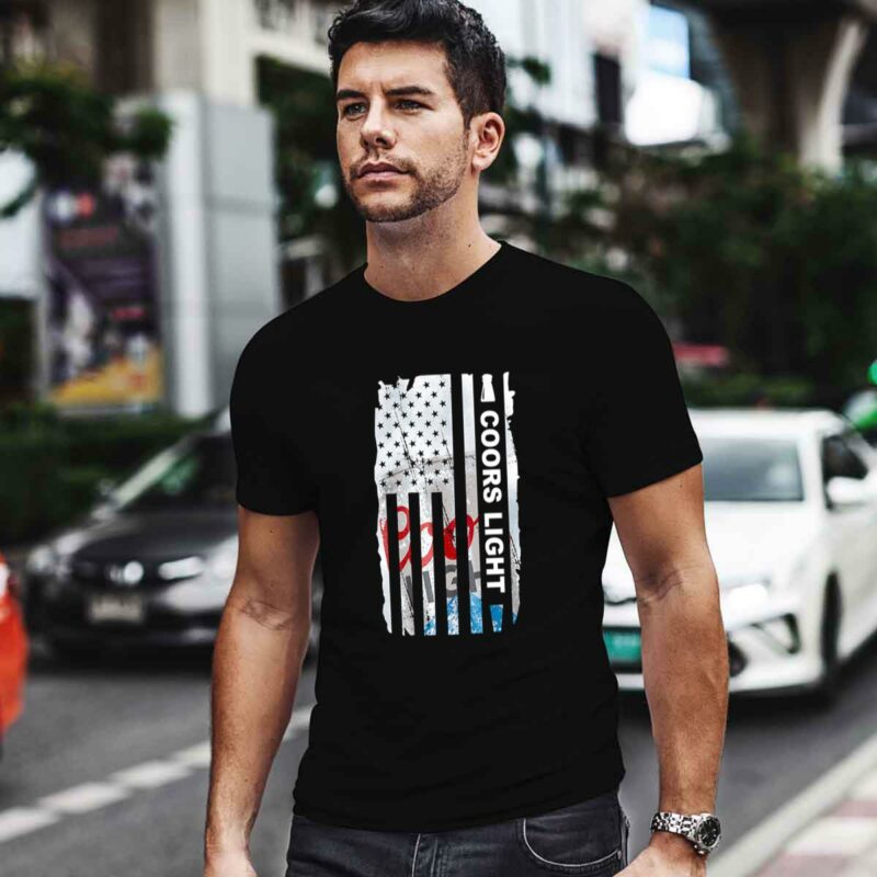Coors Light Flag America 5 T Shirt