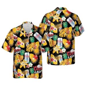 Coors Light Beer Pineapple Hawaiian Shirt