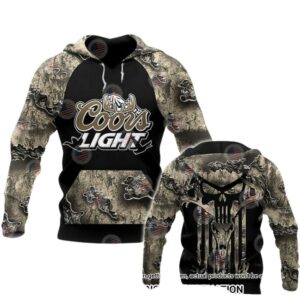 Coors Light Camo Hunting All Over Print Hoodie