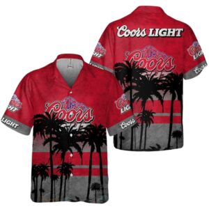 Coors Light Coconut Tropical Hawaiian Shirt