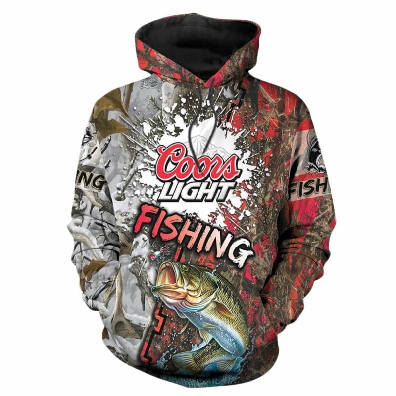 Coors light fishing 3d hoodie 1