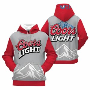 Coors Light Mountain Beer All Over Print Hoodie