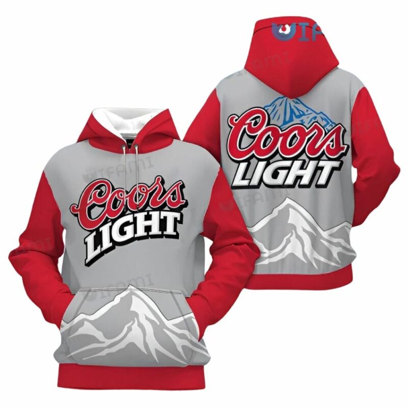 Coors light mountain beer 3d hoodie 1