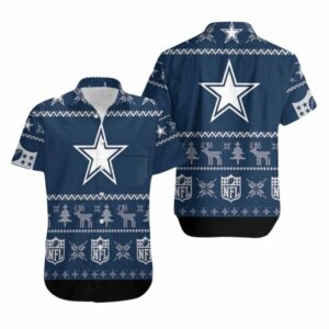 Cowboy Deer Merry Christmas Hawaiian Shirt