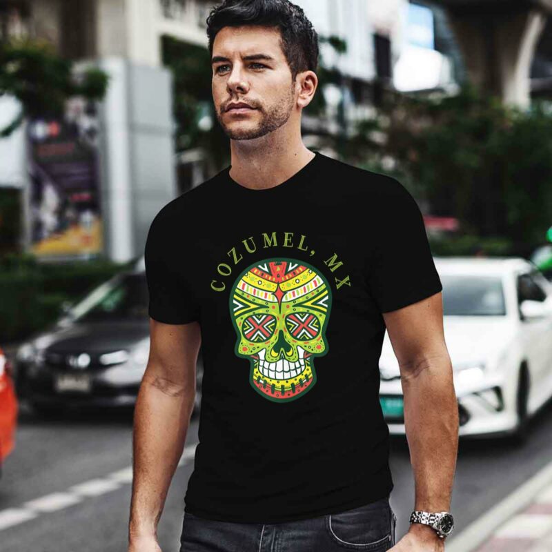 Cozumel Mexico Souvenir Sugar Skull 0 T Shirt