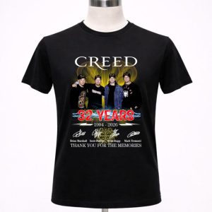 Creed 32 Years 1994 2026 Thank You For The Memories 1 T Shirt.jpg