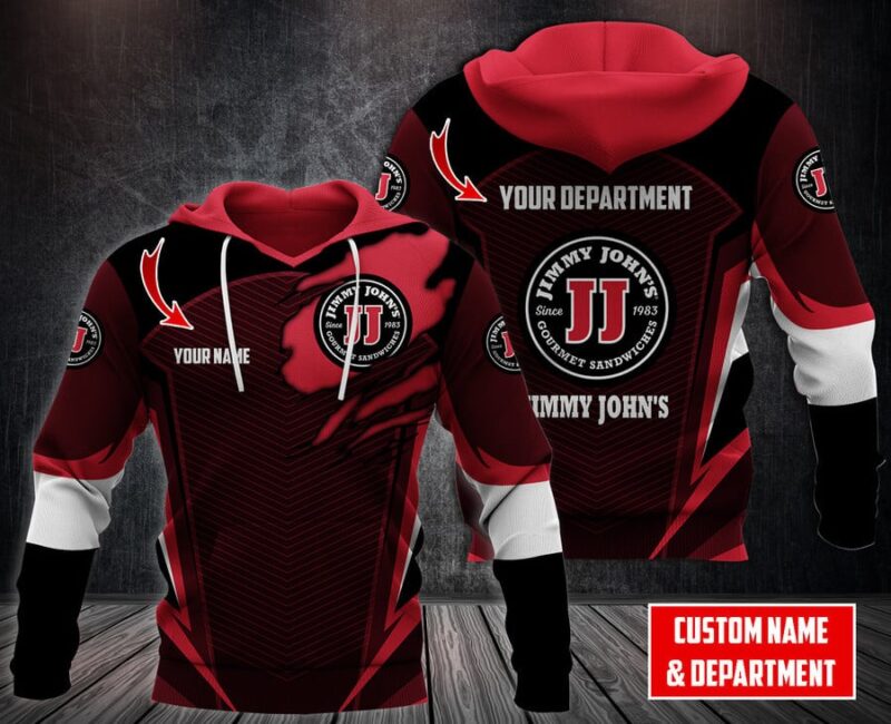 Custom Name And Department Jimmy Jonhs Logo 0 Shirt