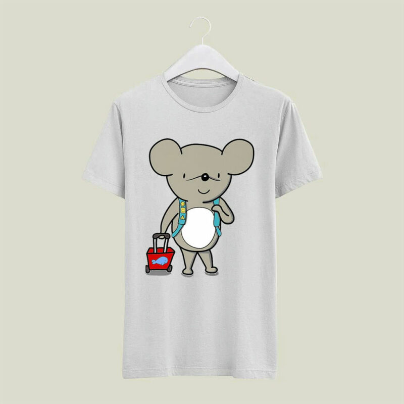 Cute Traveling Mouse 4 T Shirt