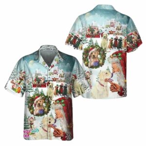 Cute Labrador Dogs Celebrate Christmas Hawaiian Shirt