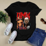 DMX Red Letters Vintage Retro Style Rap Music Hip Hop 3 T Shirt
