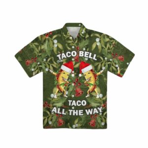 Dabbing Taco Bell Christmas Hawaiian Shirt