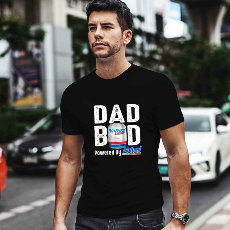 Dad Bod Dad Powereds By Naturals Light 4 T Shirt