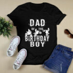 Dad Of The Birthday Boy Dirt Bike B Day Party 3 T Shirt