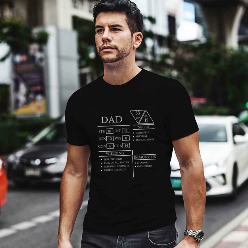 Dad Stats Character Shee 0 T Shirt