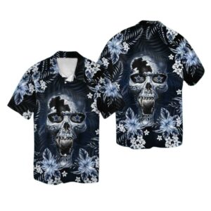 Dallas Cowboysskull Floral Flower Tropical Hawaiian Shirt