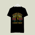 Damn Right I Shot First Han Solo Star Wars Vintage 2 T Shirt