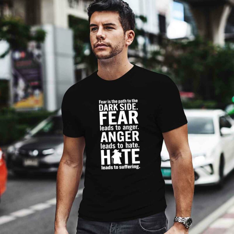 Dark Side Fear Anger Hate Yoda Star Wars 0 T Shirt