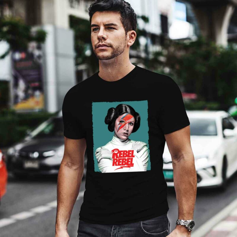 David Bowie Princess Leia Rebel Rebel Star Wars 0 T Shirt