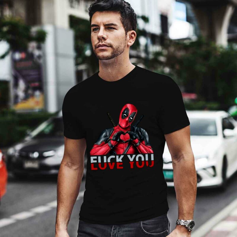 Deadpool Fuck You And Love You Red 0 T Shirt