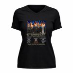 Def Leppard 49th Anniversary 1977 2026 Thank You For The Memories Signatures 5 Womens V Neck.jpg