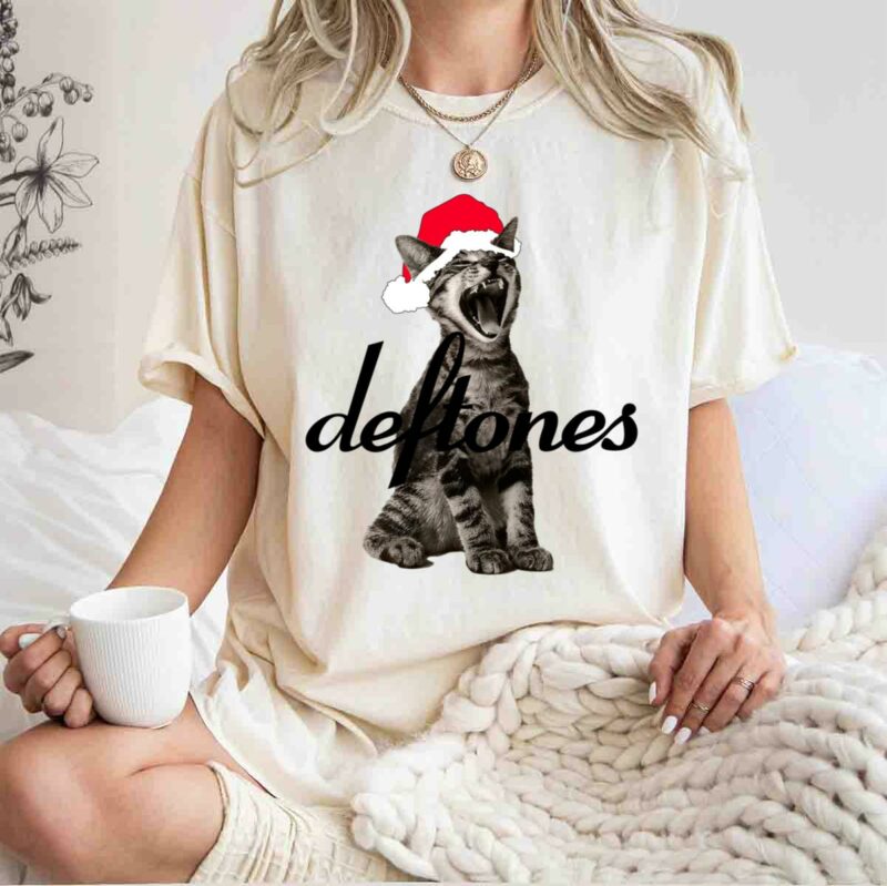 Deftones Christmas White 5 T Shirt