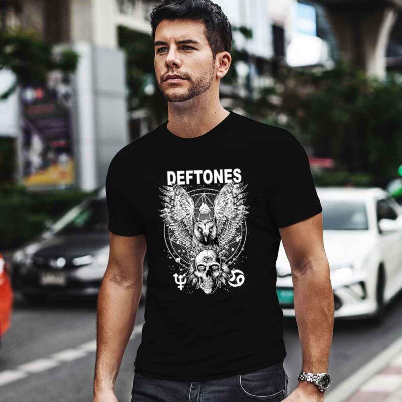 Deftones Owl And Skull Alternative Metal 4 T Shirt