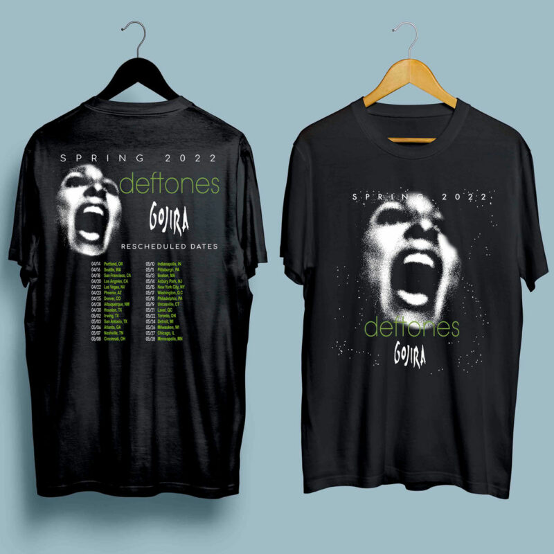 Deftones Tour 2022 Music Summer World Tour Gift For Fan Front 4 T Shirt