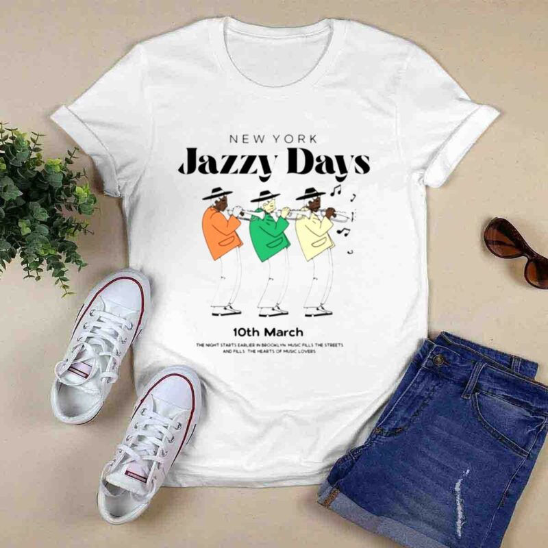 Demilade Wearing New York Jazzy Days 0 T Shirt