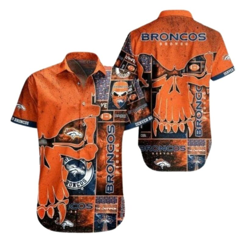 Denver skull punisher halloween hawaiian shirt 1