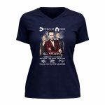 Depeche Mode 46 Years 1980 2026 Thank You For The Memories Signature 9 Womens V Neck.jpg